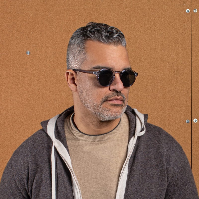 Kolo Harrison Premium Italian Sunglasses, Classic Round Style, Light Tortoise - Image 5